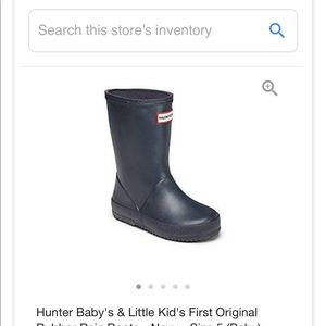 Almost like new Hunter Rainboots size 10 Kids